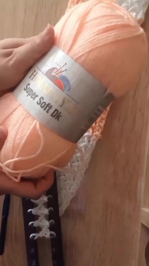 Knitting loom #knitting #crochet | Knitting loom scarf