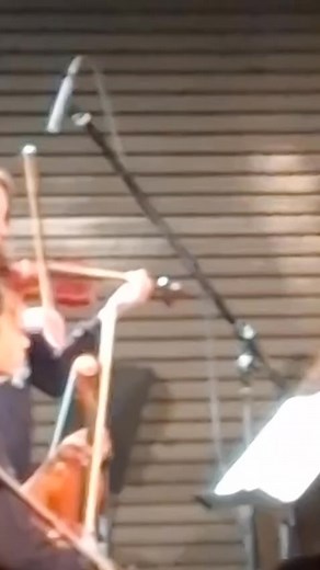 My very first violin solo on the stage!! It was not perfect I was stressed out as hell because it’s all improvisation and you get picked up all of the sudden! My fingers become like made of stone and I play way worse I would ever play without audience of playing along with orchestra. But I’m so happy I did it one way or another even with many mistakes because after a year of avoiding doing solos and begging our teachers/directors to leave me alone and not summoning me for a solo, I freaking did 