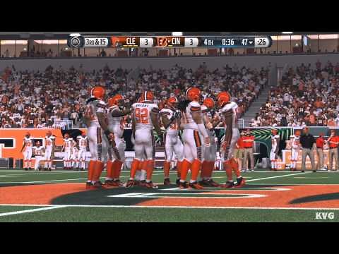 Madden NFL 16 - Cleveland Browns vs Cincinnati Bengals Gameplay (XboxONE HD) [1080p]