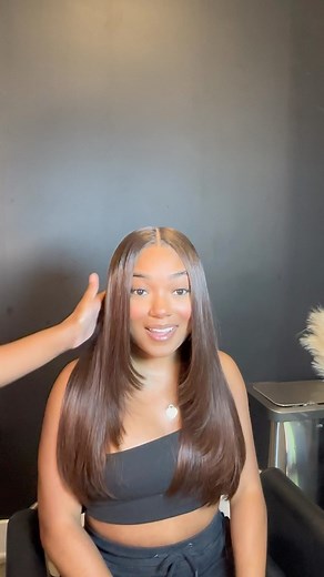 Leanna Marie 🇯🇲 on Instagram: "Your favorite duo is back😍😍 Watch me take her from black to chestnut using this 2x6 closure. 2x6 closures are perfect for the girlies who don’t want to have to deal with their leave out but also wants something low maintenance by not having to upkeep a lot of lace. This install mimics a traditional sew-in all while having your hair protected underneath. Would you wear a 2x6 closure? . . . . . . . . . . #atlantahairstylist #atlhairstylist #atlstylist #atlwiginst