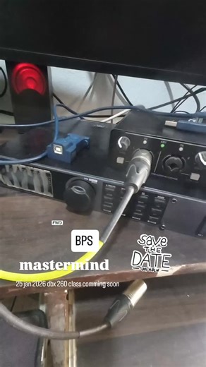 BPS PRO AUDIO on Instagram: "Dbx 260 class will begin soon.. save the date 25 jan 2026"