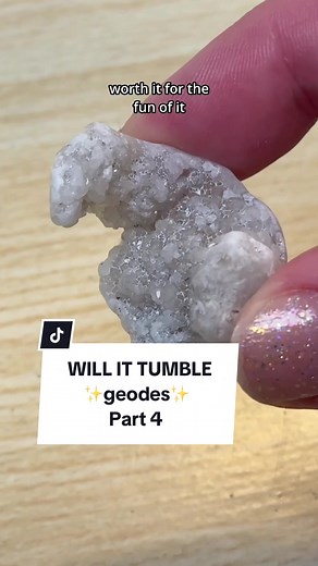 Geode Rock Tumbling Experiment: Will It Tumble?