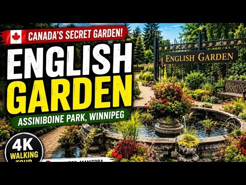 Winnipeg’s Most Beautiful English Garden🇨🇦| Assiniboine Park |Hidden Gem of Canada | 4K Walking Tour