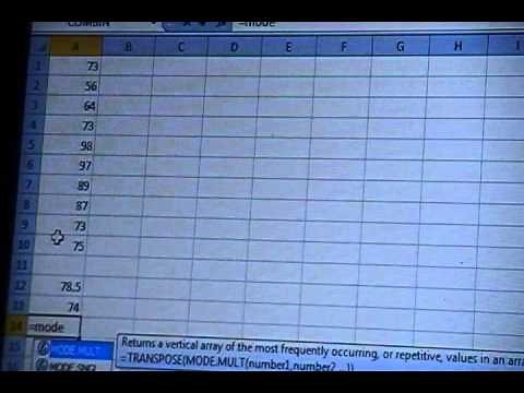Calculating Basic Statistics and Parameters Using Excel