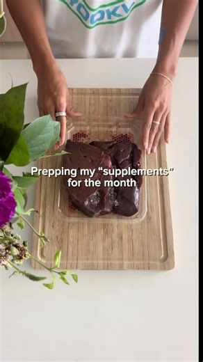 Raw Beef Liver 🫶 If you can’t get your hands on quality organ meats or just can’t stomach the taste, that’s why we created Heart & Soil Supplements. These desiccated organs are a game-changer. We suggest consuming 1-3 oz of total organ meat daily (with 0.5 oz of that coming from liver). It’s so potent, that’s all you need to see and feel the benefits. While beef liver is more accessible, we also love organ meats like brain, kidney, thymus, spleen, tripe, etc —they make you feel amazing! 🙌 In a