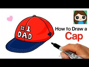 How to Draw a Cap for #1 DAD easy | Father's Day