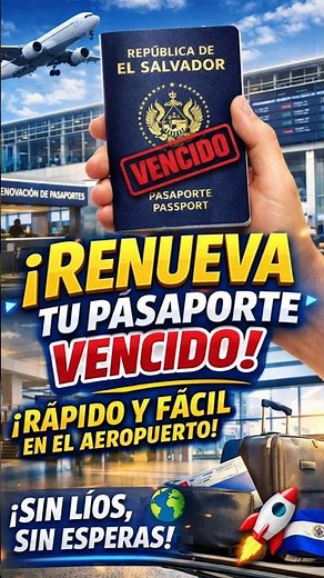 🔥¡Renueva Tu Pasaporte en el Aeropuerto!✈️