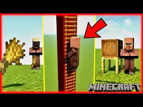 30+ ways to Move Villagers ANYWHERE How to transport villagers in Minecraft