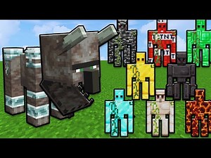 ALL Golems vs Ravager in Minecraft!