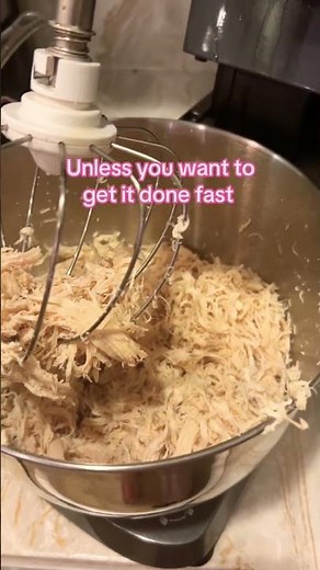 How to shred chicken the easy way #cooking