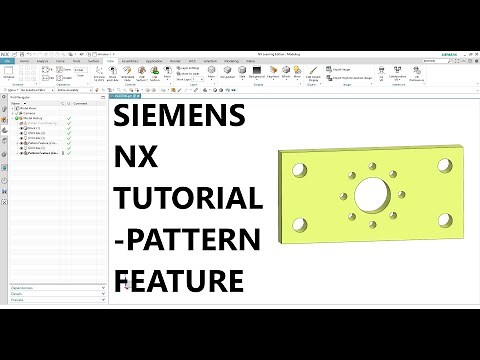 Siemens NX Tutorial - Pattern Feature 3D Modeling For Beginners