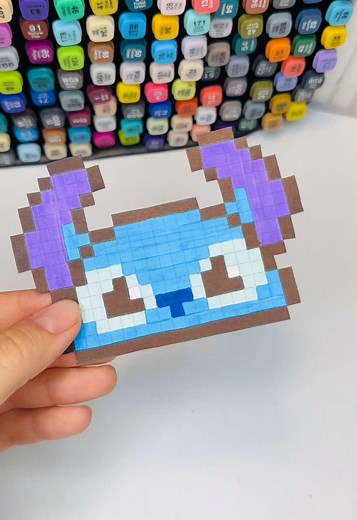Stitch Mini Pixel Art Idea: Creative 8-Bit Design