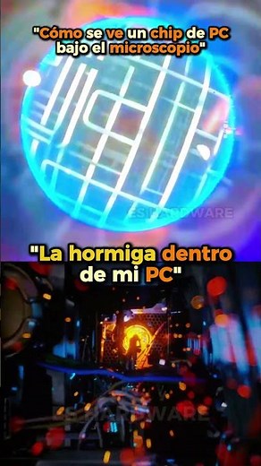 "Cómo se ve un chip de PC bajo el microscopio💀" #pcgaming #benchmark #rtx5050 #gtx1080ti