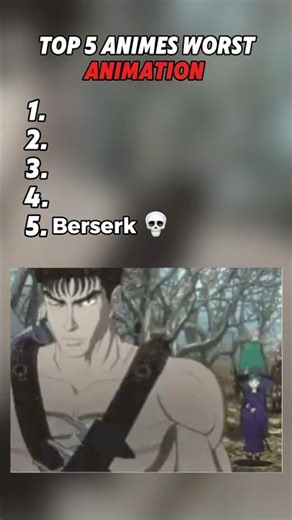 TOP 5 ANIMES WORST ANIMATIONS #funny #rankings #memes