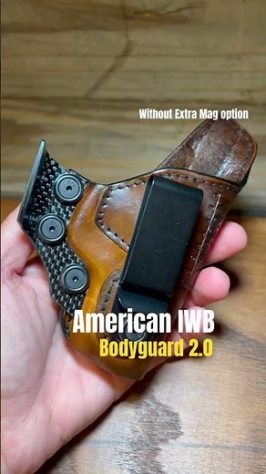 Bodyguard 2.0 American IWB holsters with Carbon Fiber Wings 🪽 with/w/o ExtraMag Attached