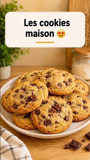 Le goûter maison 😍🔥 Cookies Pépites Chocolat