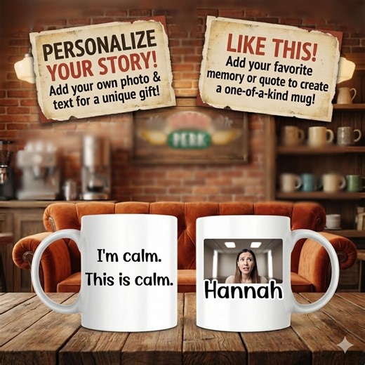 Personalized Photo Mug With Custom Text | Funny Custom Coffee Mug | Add Your Own Photo & Quote | Unique Gift for Friends Coworkers Family - Etsy