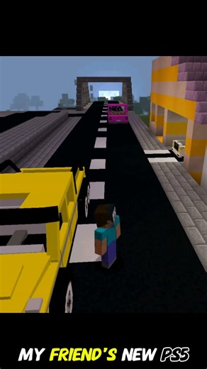 I Stole my Friend's Ps5 #minecraft #shorts