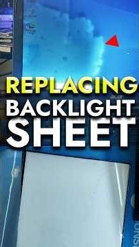 Bad Laptop Backlight Sheet? Easy Fix! #computerrepair #repair #computertips #displayfix