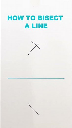 HOW TO BISECT A LINE #draw