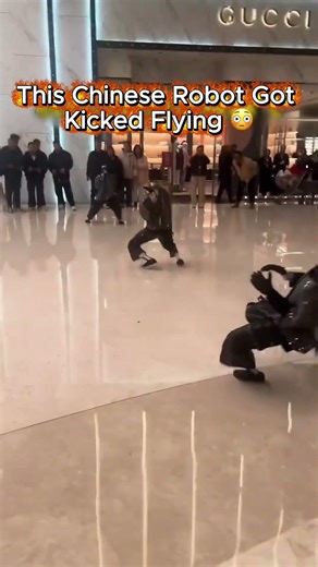 This Chinese Robot Got Kicked Flying 😳 #robot #blooper #shorts #funny #stagefail #robotics