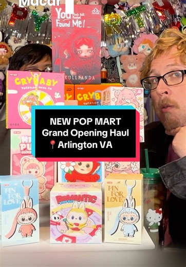 🚨 POP MART GRAND OPENING HAUL! 🚨 Giiiirl, we made it! We rushed to the Official Grand Opening of the new Pop Mart store at the Pentagon City Mall (Arlington, VA)! 📍 We got there when the mall opened, but the lines were so long they opened two hours early! 🤯 Come see everything we managed to snag, from limited-edition drops to must-have blind boxes, before they completely sold out! Follow along for the massive birthday haul unboxings coming soon! 🎉 #popmart #birthdayhaul #popmartstore #popma
