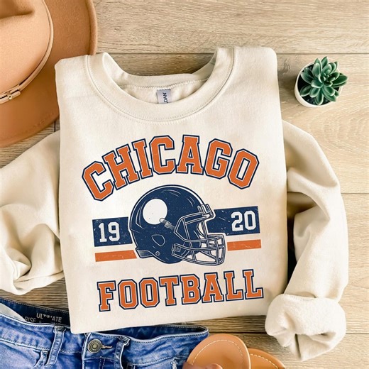 Chicago Football Helmet PNG, Vintage Distressed Shirt Design - Etsy