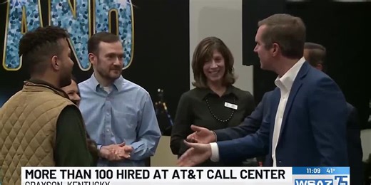 More than 100 hired at AT&T Call Center in Grayson, Ky.