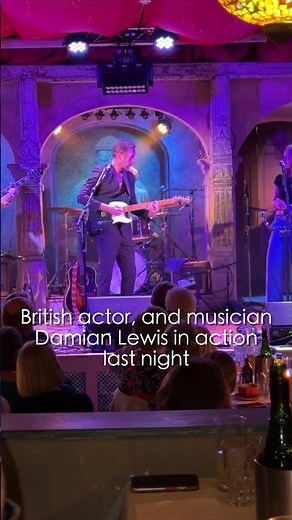 A snippet from Hollywood star Damian Lewis performing with his band