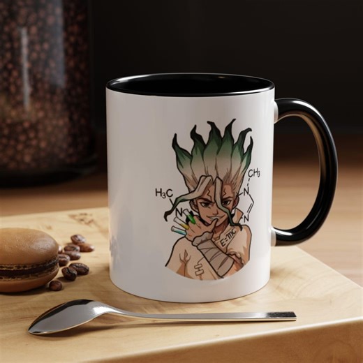 Anime Science Genius Mug, Senku Inspired Coffee Mug, Manga Scientist Cup, Nerdy Anime Gift, Chemistry Aesthetic Mug - Etsy