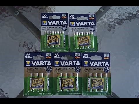 AA Battery testing: Varta Rechargeables