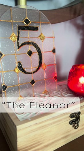 The Eleanor is available now for digital download or custom order in my Etsy shop! Ask me how to get $20 off! #custom #stainedglassart #weddingdecor #wedding #bridetok