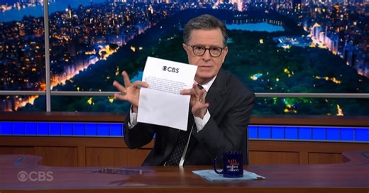 Stephen Colbert Finds a Place to File CBS’s Surprise Statement