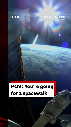 Nasa released this footage of a spacewalk at the International Space Station. #nasa #space #spacewalk #internationalspacestation #bbcnews