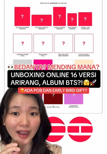 Unboxing 16 Versi Album Arirang BTS