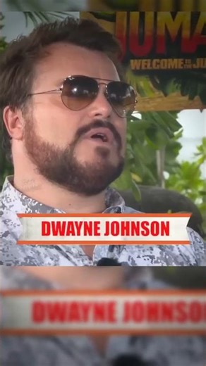 Jack Black’s Legendary Impression of The Rock! 😂 (Jumanji Interview) #funny #interview