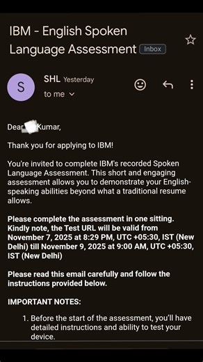 IBM English spoken language assessment test #ibm #jobsearch #job