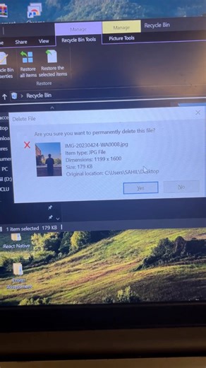 369K views · 3.5K reactions | Trick to recover deleted photos from your laptop by mistake #DeletedPhotos #RecoverPhotos #PhoneTricks #TechHacks | Sde Dev | Facebook