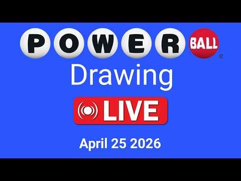 Powerball drawing live Results 25 April 2026 | powerball drawing live today