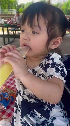 Cute little girl (eating ice cream)