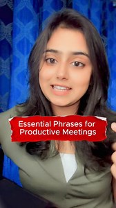 Essential sentences for productive meetings. 👉 Want to master Business English? Get exclusive PDFs on our website or DM us: https://talecraftedenglish.com/index.php/product-category/pdf-courses/ 📞 Join our live Business English classes: Contact us on WhatsApp at 91 87002 76743. #businessenglish #ProfessionalMeetings | Tale Crafted English
