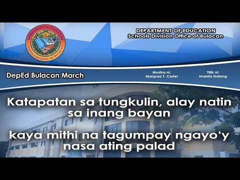DepEd Bulacan March with Lyrics