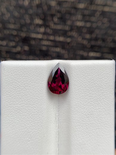 Faceted Pear Cut Rhodolite Garnet: Wine Red Loose Gemstone (9x6x4 Mm) - Etsy