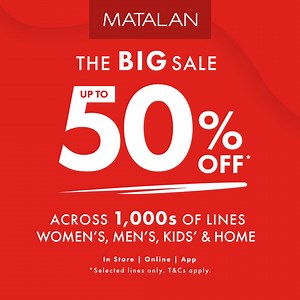 It's here 👀 Shop the BIG sale with up to 50% off across 1,000s of lines in store & online! | Matalan