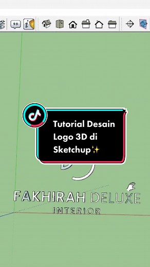 Desain logo 3D di sketchup✨ #tutorial #tutorials #sketchup #sketchup3d #sketchuptutorial #sketchuptips #tips #logo #logodesign #3dlogo