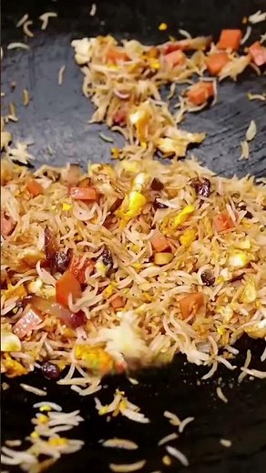 Ultimate Chinese Fried Rice Recipe | How to Make Perfect, Fluffy Fried Rice #shorts #streetfood