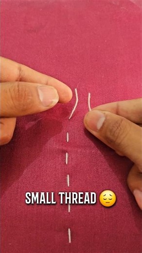 small thread joint tips for beginners #sewing #threads #stitchtricks #shorts