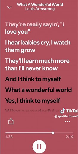 What a Wonderful World by Louis Armstrong