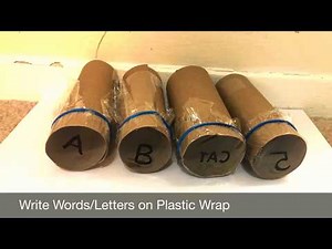 DIY “Word Projector” for kids!! Fun way of learning!