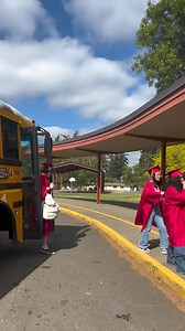 Today was our 2024 graduation walk! One of our favorite David Douglas traditions ❤️Seniors were able to walk the hallways of their elementary and middle schools. They were able to celebrate with former teachers and meet with younger students. 🥳 | David Douglas School District